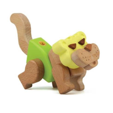 My Zoo játékos fa építőjáték tigris barkácsolás, építés