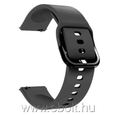 Mybandz 20SKU6132 óraszíj fém csattal /fekete/ / 20mm okosóra kellék