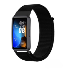 Mybandz 33508 tépőzáras szövet óraszíj/fekete huawei band 8 okosóra kellék