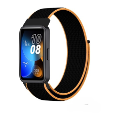 Mybandz 33514 tép&#336;záras szövet óraszíj/narancs-fekete huawei band 8 okosóra kellék