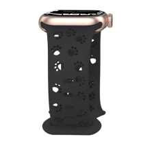 Mybandz Apple Watch Paw szilikon óraszíj 38/40/41mm fekete okosóra kellék