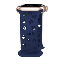 Mybandz Apple Watch Paw szilikon óraszíj 38/40/41mm mélykék okosóra kellék