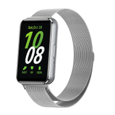 MYBANDZ Milánói mágneses fém óraszíj / ezüst / Samsung Galaxy Fit 3 okosóra kellék