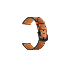 Mybandz Univerzális Elegáns Bőr szíj fekete csattal 22 mm - Barna (22SKU4548) okosóra kellék