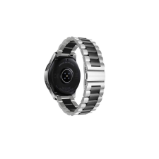 Mybandz Univerzális Klasszikus Fém szíj 20mm - Fekete/Ezüst (20SKU390) okosóra kellék