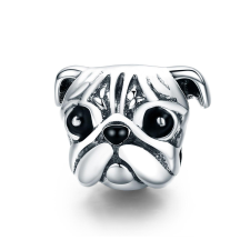  MyCharm Aranyos Kutyusfej S925 Ezüst Charm medál