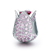  MyCharm Tulipán Virág 925 Ezüst Charm & Medál