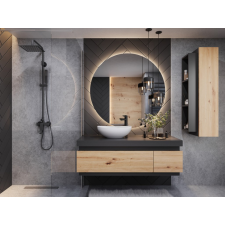 Mylife elis fürdőszoba bútor, matt fekete fürdőszoba bútor