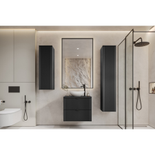 Mylife kadi 60 3 fürdőszoba bútor matt fekete fürdőszoba bútor