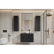 Mylife kadi 80 4 fürdőszoba bútor matt fekete fürdőszoba bútor