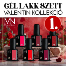 Mystic Nails Valentin Gél Lakk Szett - 6 x 6ml lakk zselé