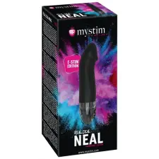  mystim Real Deal E-Stim - akkus, péniszes elektro vibrátor (fekete) vibrátorok