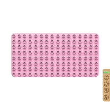 N/A BiOBUDDi BB-0017 | legó-duplo-kompatibilis alaplap | 8x16 bütyök világos rózsazsín (PZTV-BB-0017-Flamingo-pink) barkácsolás, építés