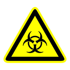 N/A Biológiai veszély! (DKRF-FIGY-1131-1) információs címke