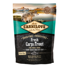 N/A Carnilove Fresh Adult Dog Carp & Trout Hair & Healthy Skin- Ponty & Pisztráng  Hússal 1,5kg (LPHT-CL170871) - Kutyaeledel kutyaeledel