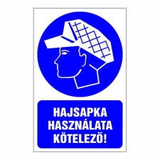 N/A Hajsapka használata kötelező! (DKRF-REND-1440-1) információs címke