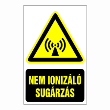 N/A Nem ionizáló sugárzás (DKRF-FIGY-1227-1) információs címke