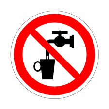 N/A Nem ivóvíz! (DKRF-TIL-1275-1) információs címke