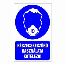 N/A Részecskeszűrő használata kötelező! (DKRF-REND-1427-1) információs címke