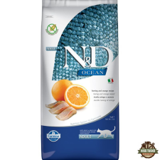 N&D Cat Ocean hering & narancs adult 10kg macskaeledel