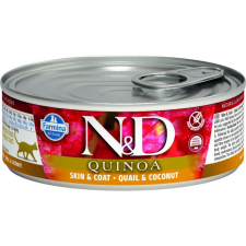 N&amp;D Cat Quinoa konzerv fürj&amp;kókusz 80g macskaeledel