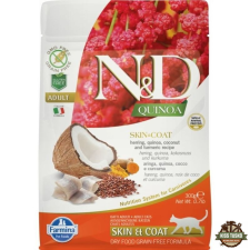 N&amp;D Cat Quinoa Skin &amp; coat hering 300g macskaeledel