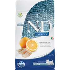N&amp;D Dog Ocean hering &amp; narancs adult mini 800 g kutyaeledel