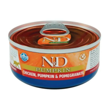  N&amp;D Pumpkin Cat Chicken 70g - macska konzerv csirke, sütőtök, gránátalma macskaeledel