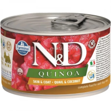  N&amp;D Quinoa Dog konzerv fürj &amp; kókusz adult mini 6x140g kutyaeledel