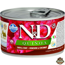 N&D Quinoa Dog konzerv szarvas & kókusz adult mini 140g kutyaeledel