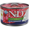 N&amp;D Quinoa Dog konzerv Weight Management adult mini 140 g