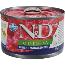 N&amp;D Quinoa Dog konzerv Weight Management adult mini 140 g kutyaeledel