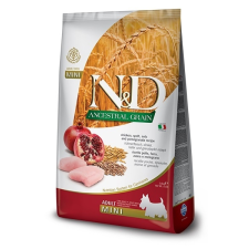 N&D Ancestral Grain Low Grain Adult Mini Chicken & Pomegranate 7kg kutyaeledel