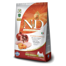  N&D Dog Grain Free csirke&gránátalma sütőtökkel adult mini kutyatáp – 2,5 kg kutyaeledel