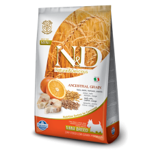 N&D Low Grain Dog Tőkehal&narancs adult mini 7kg kutyaeledel