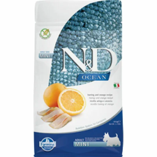 N&D N&D Dog Ocean hering&narancs adult mini 800g kutyaeledel