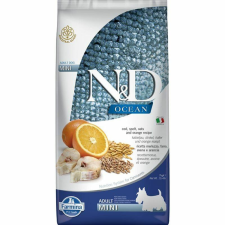 N&D N&D Dog Ocean tőkehal, tönköly, zab&narancs adult mini 7kg kutyaeledel