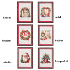 N.S.HTH251901E Konyharuha 50x70cm, pamut, Christmas is coming, ablak lakástextília