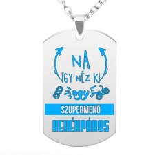  Na így néz ki egy szupermenő Kerékpáros medál lánccal, választható több színben medál