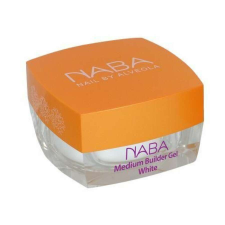 NABA Medium Builder Gel, White 15 ml - Medium építő zselé, fehér műköröm zselé