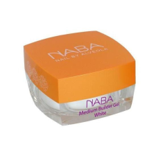 NABA Medium Builder Gel, White 15 ml - Medium építő zselé, fehér műköröm zselé