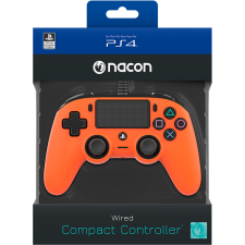 NACON Gaming Nacon Wired Compact Playstation 4 Vezetékes Controller - Narancssárga (NA360745) videójáték kiegészítő