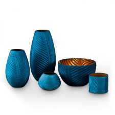  Nadia2 üveg tál Gránátkék 24x24x16 cm dekoráció