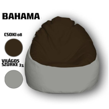  Nagi Csokibarna - Világosszürke Babzsákfotel bútor