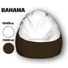  Nagi Fehér - Csokibarna Babzsákfotel bútor