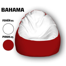  Nagi Fehér - Piros Babzsákfotel bútor