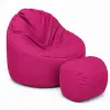  Nagi Janbo Ciklámen Babzsákfotel Puffal