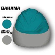  Nagi Türkizkék - Világosszürke Babzsákfotel bútor