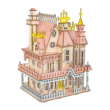 Nagy fa 3D puzzle villa puzzle, kirakós