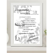  Nagy falikép nagypapának - Ajándék nagyszülőnek grafika, keretezett kép